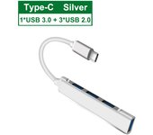 USB C HUB 3.0 Type C 4 Port Multi USB Splitter Adapter OTG For HUAWEI Xiaomi Macbook Pro 13 15 Air Pro PC Computer Accessories