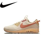 Leten New Air Max 90 Terrascape Low Men's Women's Sneakers Breathable Comfortable Casual Shoes White and Red zapatos de trabajo