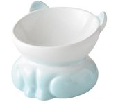 Food Dispenser Ceramic Cat Bowl Cute Creative Dog Food Feeding Basin Large Capacity Non-slip Pet High Foot Bowl Kitten Puppy