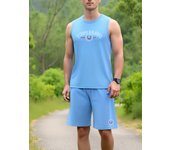 TOQUCL Men Sports Tank Top Matched with Shorts