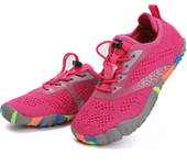 Nuevos zapatos acuáticos para niños, zapatillas deportivas coloridas para caminar para mujer, zapatillas para caminar en aguas arriba, zapatillas de agua de malla transpirable con cinco dedos para nadar