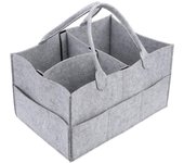 Cesta para Pañales Portátil Organizador de Pañales para Bebés Bolsa de Almacenamiento de Pañal para Pañales Toallitas Húmedas Ce