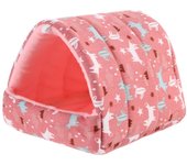 Winter Cute Cartoon Rabbit Squirrel Mini Cage Guinea Pig Nest Small Animal Mice Rat Pet Sleeping Bed Hamster House Warm Soft Mat