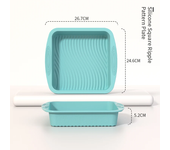Molde de silicona 3D para pasteles, herramienta de decoración para repostería DIY, herramientas para hornear pasteles, sartén de tubo acanalado de cocina, utensilios para hornear, accesorios para Airfryer