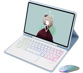 Touchpad Backlight Keyboard Case Mouse For iPad 10 10th Generation 10.9 inch 2022 Case Keyboard Spanish Keyboard Cover