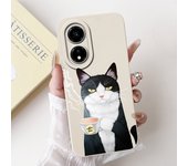 For Honor X5 Plus HonorX5 Phone Case Soft Matte Silicone Capa Huawei Honor X5Plus Funda Goothic Style Cartoon Flower Back Cover
