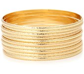 Bracelet, lightweight luxury metal texture ring,  frosted element ring bracelet set