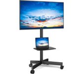 Soporte TV Ruedas para Television de 27 a 60 Pulgadas - Soporte TV Pie Móvil con +5/-2° Inclinación & Altura Ajustable | MAX Vesa 400x400mm 40 KG