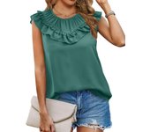 Women's Shirt and Blouse Solid Color Summer Female Tops M Cute Elegant Korean Style Aesthetic Social Sale Of Clothing Sales Tall