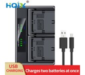 HQIX for Canon EOS R7 R R5 R5C R6 90D 80D 70D 60D 6D Mark II 6D2 7D2 5D4 5D3 5D2 XC15 Camera LP-E6 LP-E6N Dual Charger Battery