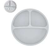 4 unids/set plato de comedor de silicona seguro para bebé, platos sólidos de dibujos animados para niños, juego de vajilla para bebé con cara sonriente, plato Retro para niños