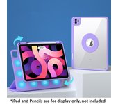 For iPad Air 6 11" 2024 720° Rotatable Detachable Magnetic Case Folding Back Cover Funda Stand for Air M2 11 2024