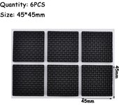 1/2/6/15/24PCS Geometric Shape Bumper Chair Fittings Self-adhesive Furniture Leg Pads Anti Noisy Floor Protector Anti-slip Mat