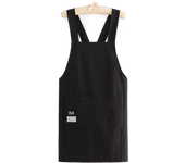 Work Clothes With Pockets Cross Strap Kitchen Apron Waterproof Soft Cooking Apron Oil-proof Chef Work Uniform Kitchen