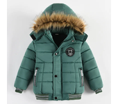 2 3 4 5 6 Years Winter Baby Boys Jacket Classic Keep Warm Fashion Girls Coat Hooded Zipper Outerwear Birthday Gift Kids Clothes