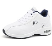 Zapatillas de Mujer con Almohadón de Aire Zapatos de Correr Transpirables para Gimnasio y Deporte PU Plataforma de Tenis Zapatos de Baile