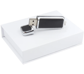 Leather USB Flash Drive 128GB Free Custom Logo Memory Stick Paper Box Pen Drive 64GB Color Printing Pendrive 32GB Creative Gifts