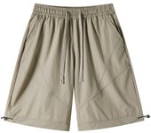 Pantalones cortos casuales elásticos de hielo elástico para hombre, botas ligeras de verano para hombre al aire libre, pantalones acampanados