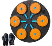 Máquina de Boxeo musical relajante para adultos, objetivo de pared de Boxeo musical de montaje en pared Con 1 par de Guantes De Boxeo para adultos