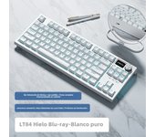 LT84 Teclado Mecánico Tri-mode Inalámbrico Bluetooth Con Cable Eje Verde Gaming Competición Oficina Teclado