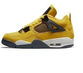 Zapatillas de Baloncesto Retro 4 4s Zapatillas de Correr al Aire Libre Casuales para Hombres y Mujeres Cobre Resistente a la Desgastación Forro de Seda Zapatillas de Cuero Sintético