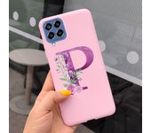 For Samsung Galaxy M33 Case CuteLetters A To Z Soft TPU Silicone Phone Case Back Cover For Samsung M33 M 33 5G SM-M336B Fundas