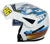 Casco moto integral hombre aire libre Deportes MX Carreras de Locomotora