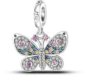 Fit Original  Bracelet Silver Plated Sunflowers Tulip Charms Pendants Beads For Women Jewelry Making Gift