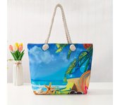 Ethnic Style Beach Tote Bag with Double Handles for Women - Fashionable and Spacious Bag for Beach Essentials