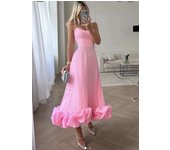 EINYOO Women's Fashion Strap Large Hem Stereoscc A-e Skirt Evening Bodycon Prom Mini Dresses Wedding Cloth Zevity Traf Y2K
