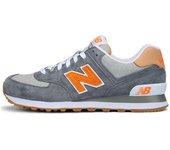Leten Official  NB 574 Gray Yellow Black / Grey Men Women Running Shoes Work shoes