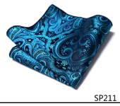 High Grade Brand Silk Kerchief Man Dark Blue Striped April Fool's Day Fit Formal Party Pocket Square Handkerchiefs Suit Hanky