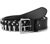 Rivet Hollow Bullet Decoration Belt Man's Goth Rock Fashion Ladies Leather Studded Gift Wild Adjustable Women Punk Black Belt