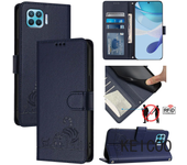 For Oppo F17 A54 A73 A74 A93 Reno4 F Lite Pro 2020 4G 5G Soporte Card Slot Shell Anti - Drop Wallet Clip Shell