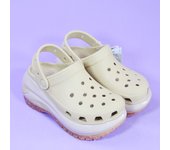 Cro Classic Mega Crush Clog - Sandalias Negeras para Mujer - Suela Crush Extra Gruesa