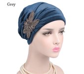 Women Hijab Scarf Velvet Soft Bonnet Turban Hat Chemo Cap Headbands