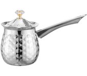 Versatile Handcrafted Turkish Coffee Pot Stable Lid Milk Warmer Large Capacity Anti-slip Heating Pot Butter