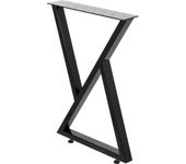 SucceBuy Heavy-Duty Metal Table Legs - Set of 2 for DIY Desks, Benches & Dining Tables