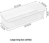 Transparent Box Storage Organizer Desk Plastic Storage Box Container Drawer Organizer Table Jewelry Box Makeup Organizer Boxes