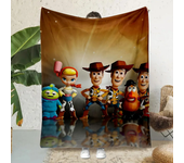 Cartoon Toy Story Alien Buzz Printed Blanket Picnic Blankets Warm Blanket Soft and Comfortable Blanket Home Travel Birthday Gift