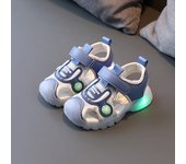 Zapatillas LED Niños con Luces Luminosas - Sandalias Planas Transpirables de Verano con Diseño de Araña - Calzado Deportivo Infantil Antideslizante para Playa y Piscina (Original, Alta Calidad)