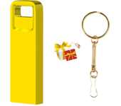 JASTER Small Square Hole Metal Free Custom Logo USB Flash Drive 128GB Free Key Ring Memory Stick 64GB Creative Gift Pen Drive