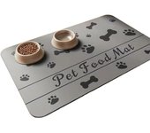 Dog Dish Mats Cartoon Dog Feeding Mat Absorbent Non-slip Pet Bowl Pad Diatom Mud Pet Placemat for Home