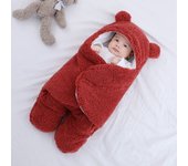 Newborn Baby Wrap Blankets Soft Baby Sleeping Bags Thicken Bedding For Newborn Fleece Infant Sleepsack 0-9 Months