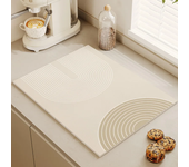 Estera de secado de vajilla, almohadilla de drenaje suave, antideslizante, súper absorbente, resistente al desgaste, tapete para máquina de café, mesa de cocina, decoración de patio