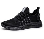 Zapatillas de deporte ligeras para hombre, zapatos informales transpirables, calzado con cordones para caminar