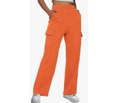 Women's New Workwear Pants Solid Color High Waist Slimming Design Feel Pocket Straight Leg Wide Leg Loose Pants
