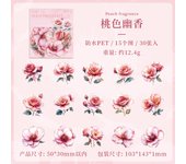 30pcs/1lot Kawaii Stationery Stickers flowers dancing lightly Diary Decorative Mobile  Scrapbooking DIY Craft Stickers