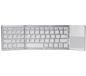 Teclado inalámbrico plegable, ultradelgado panel táctil, Bluetooth, recargable, para tableta y portátil