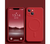Liquid Silicone Shockproof Case iPhone 16 15 14 13 12 11 Pro Max Plus Phone Magnetic Wireless Charger For Magsafe Cover